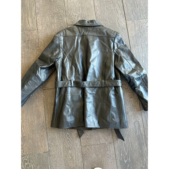 Croft & Barrow Vintage Leather Jacket Women's Size L - Picture 4 of 4